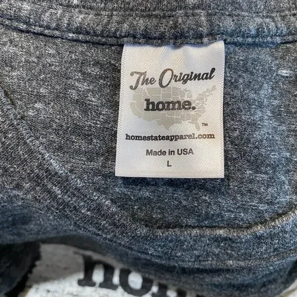 Home State Apparel Men's The Original "Home" T-Shirt Gray - Picture 2 of 6